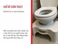 Ghế hỗ trợ vệ sinh Chefman - Ghế kê chân toilet Chefman