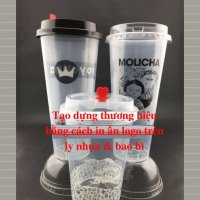 Tạo dựng thương hiệu bằng cách in ấn logo trên ly nhựa & bao bì