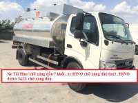 Thông số kỹ thuật xe tải Hino chở xăng dầu 7 khối