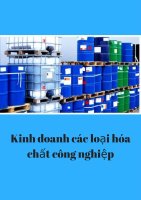 Cách kinh doanh các loại hóa chất công nghiệp