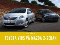 So sánh Toyota Vios và Mazda 2-sedan