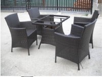 Giá bàn ghế giả mây cafe hiện nay