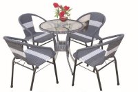 Giá bàn ghế cafe nhựa giả mây