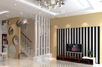 Thi công vách trang trí cầu thang đẹp CMT8 quận Tân Bình