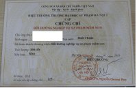 Thông báo chiêu sinh lớp nghiệp vụ sư phạm mầm non