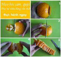 Cách bóc cam nhanh - Phụ nữ đảm đang cần biết - Thực hành ngay