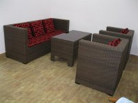 Mẫu bàn ghế mây nhựa cafe đẹp
