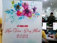 Mẫu bảng tên cô dâu chú rể đẹp