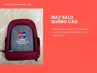 Báo giá balo quảng cáo số lượng ít