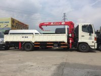 Giá xe tải gắn cẩu Hino FC9jlsw 5 tấn, gắn cẩu Unic V340 3 tấn