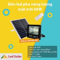 Đèn năng lượng mặt trời SR-PHA-60W: Chọn giá cả hay giá trị?