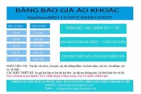 Xưởng may áo gió đồng phục giá rẻ