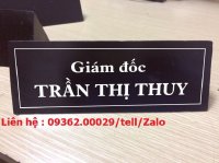 Sự tiện lợi, sang trọng của các loại biển chức danh