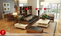 Bộ sofa óc chó - Niềm kiêu hãnh cho cho gia chủ