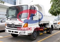 Xe Ben Hino 6 tấn bửng liền - Hệ thống ben Shinmaywa - thùng 4 khối 8 - tổng tải 11 tấn