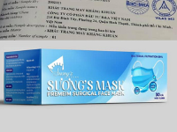 Khẩu trang kháng khuẩn Suong's House sản xuất có giấy phép công bố tiêu chuẩn chất lượng