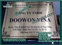 Biển công ty bằng inox – sản xuất biển công ty bằng đồng – biển công ty lấy nhanh