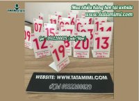 Biển số bàn được thay đổi mẫu mã theo ngày