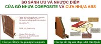 So sánh ưu nhược điểm cửa gỗ nhựa Composite và cửa nhựa ABS