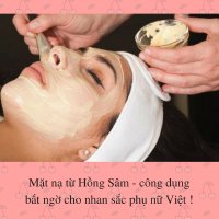 Mặt nạ từ Hồng Sâm - công dụng bất ngờ cho nhan sắc phụ nữ Việt !