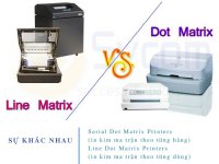 Sự khác biệt giữa máy in Line Matrix và Serial Dot Matrix