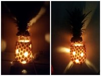 Hướng dẫn cách làm lồng đèn trung thu/ nến thơm từ quả dứa
