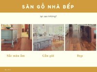Có nên lắp sàn gỗ nhà bếp hay không?