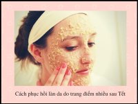 Cách phục hồi làn da do trang điểm nhiều sau Tết