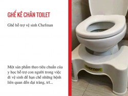 Ghế hỗ trợ vệ sinh Chefman - Ghế kê chân toilet Chefman
