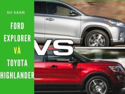 So sánh Ford Explorer và Toyota Highlander