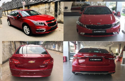 So sánh Chevrolet Cruze 2018 và Kia Cerato 2018