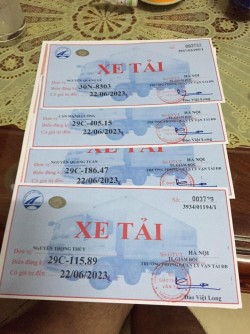 Thủ tục cấp phù hiệu xe tải, kinh doanh vận tải gồm những gì?