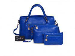 Mẫu bộ 3 túi xách màu xanh Navi - Xưởng may túi xách thời trang tại TPHCM