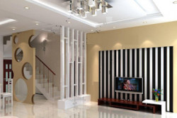 Thi công vách trang trí cầu thang đẹp CMT8 quận Tân Bình