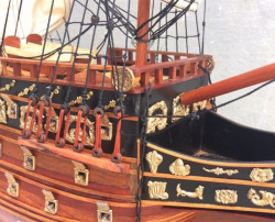Mô hình thuyền gỗ, tàu chiến cổ Sovereign of The Seas - Món quà tặng phong thủy ý nghĩa