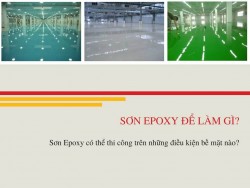Sơn Epoxy để làm gì?