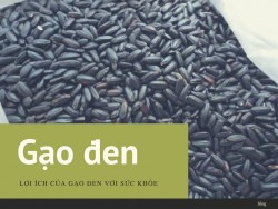 Những lợi ích tuyệt vời của gạo đen với sức khỏe