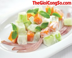 Salad su su - món ăn thanh đạm
