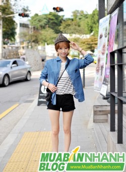 Mix đồ xuống phố cực chất cùng sơ mi denim