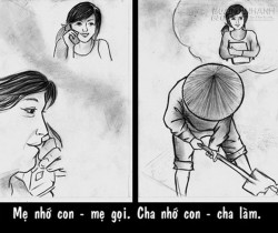 10 hình ảnh hóm hỉnh về sự khác nhau giữa bố và mẹ