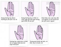 Xem chỉ tay, đoán hành trình du lịch của bạn