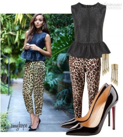 Họa tiết da báo hút hồn mọi quý cô công sở trong mùa hè 2015