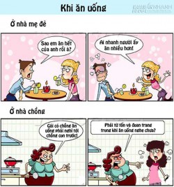 Chết cười chuyện ở nhà mẹ đẻ và mẹ chồng( Phần 2)