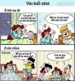 Chết cười chuyện ở nhà mẹ đẻ và mẹ chồng (P.1)