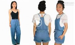 Biến quần dài thụng thành playsuit mát mẻ