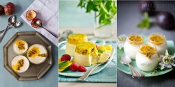 Cuối tuần ngọt ngào với panna cotta sốt chanh dây