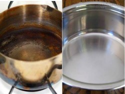Cách xử lý xoong nồi bị cháy đen