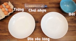 Mẹo tách lòng đỏ và lòng trắng trứng cực nhanh