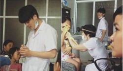 Bức ảnh chụp lén của chàng bác sĩ điển trai khiến dân mạng chao đảo