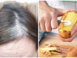 Hô biến tóc bạc thành tóc đen siêu tốc chỉ nhờ…vỏ khoai tây